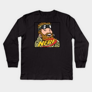 "Nerf" Rainbow Six Siege Meme Print Kids Long Sleeve T-Shirt